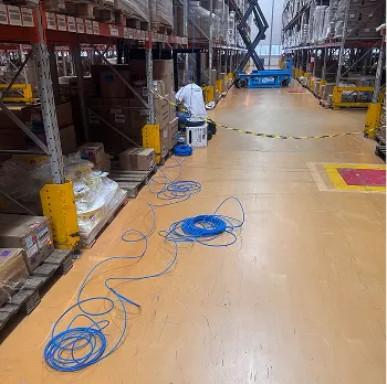 Equipe System Frame em infraestrutura e instalação