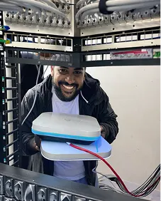 Equipe System Frame em infraestrutura e instalação